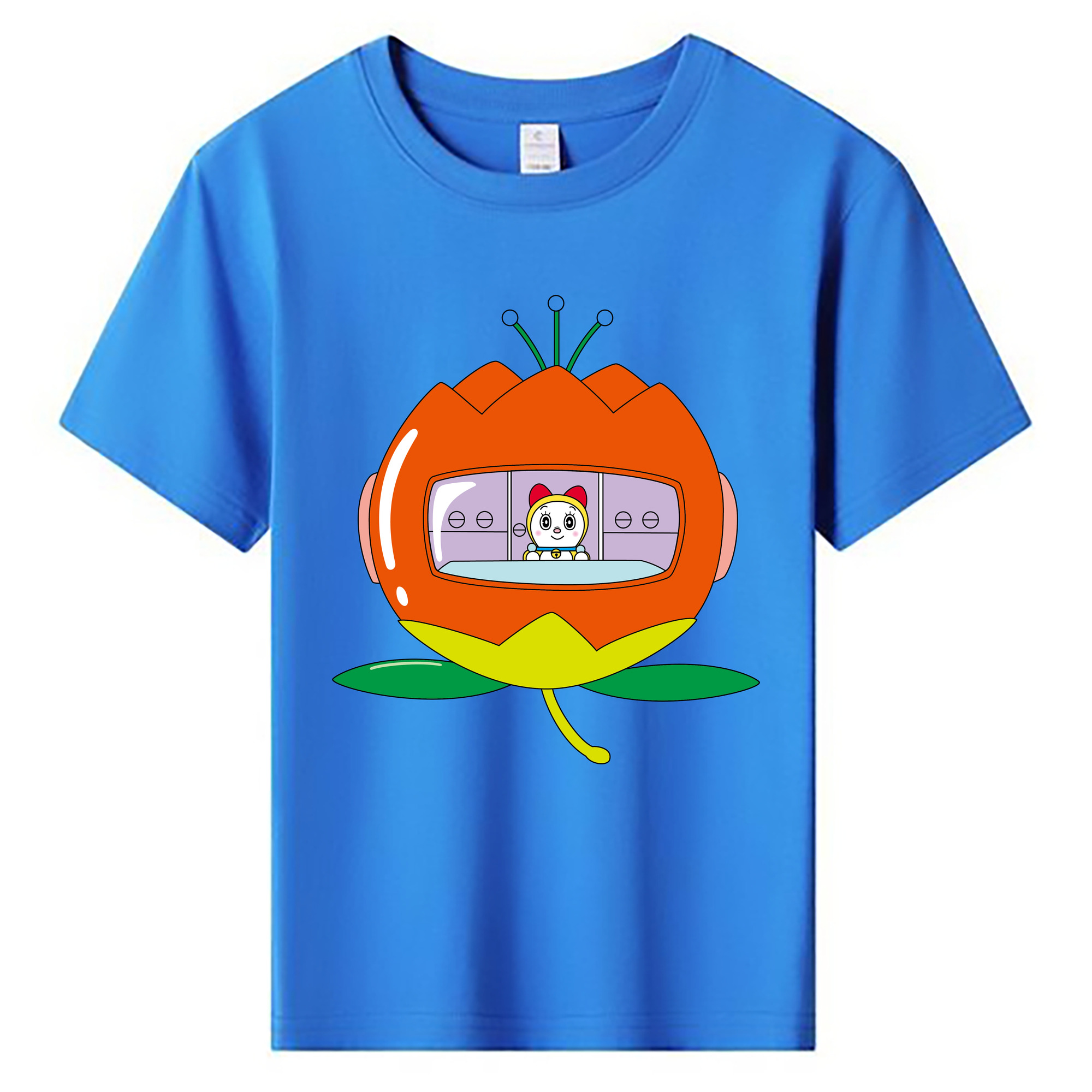 （画像用） ドラえもん ドラミ Doraemon Dorami 綿100％キッズTシャツ（フロントプリント）